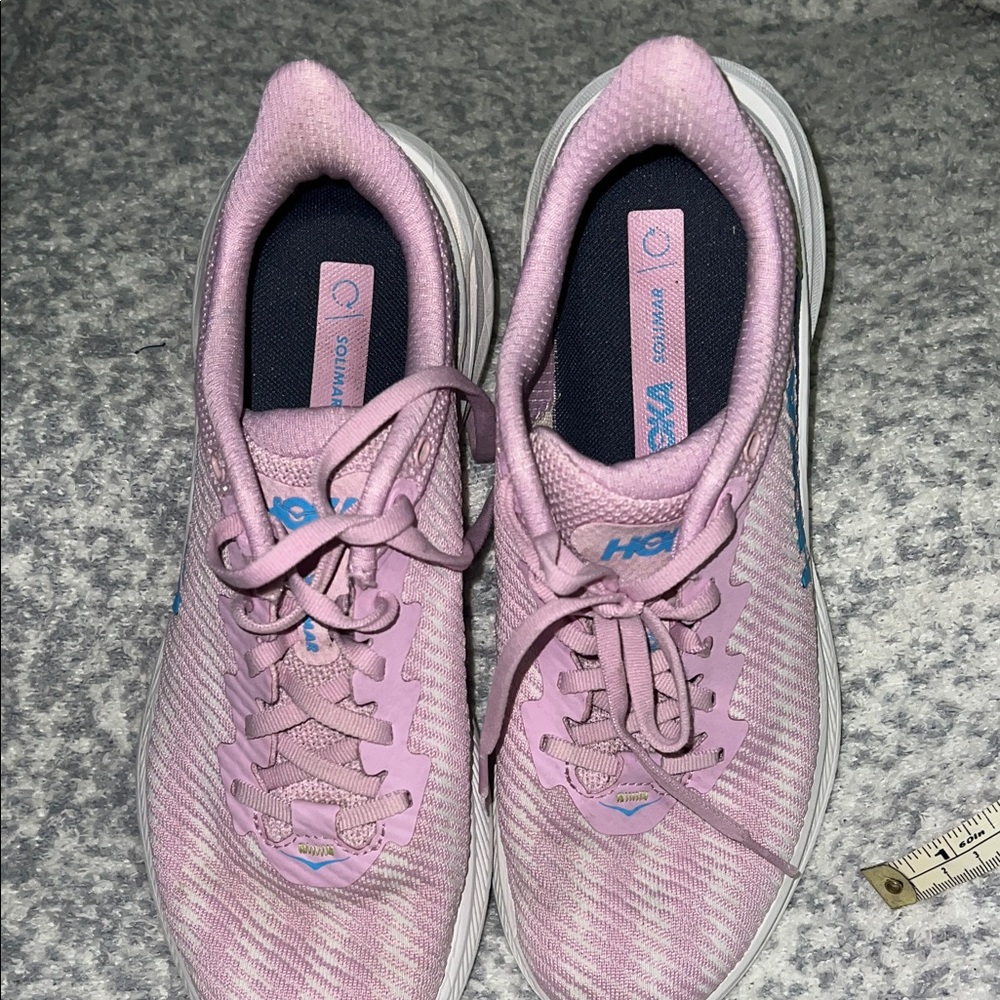 Hoka Women’s Solimar Pink & Blue Running Shoe with Lime Accents 2025 size 8.5 B - Picture 8 of 14
